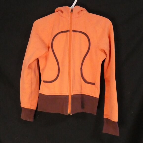 LULULEMON | see measurements | Orange and Brown Classic Heavyweight Scuba Hoodie - Picture 2 of 16